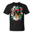 Cat Ramen Noodle Japanese Anime Kawaii Cat T-Shirt
