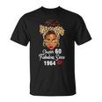 Chapter 60 Fabulous Since 1964 60Th Birthday Leopard T-Shirt