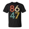 Classic Vintage 80S Style 86 47 Anti Trump T-Shirt