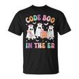 Code Boo In The Er Nurse Nursing Ghost Halloween Costume T-Shirt