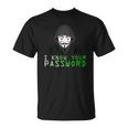 Conosco La Tua Password Anonymous Mask Pro Hacker Maglietta