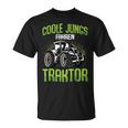 Coole Jungs Fahrtraktor Trecker Ragazzo Bambini Maglietta