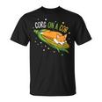 Corg On A Cob Corn Corgi Lover Dog Gioco Di Parole Maglietta