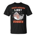 Das Mädchen Liebt Robben Seehund Dieses Mädchen Lieb T-Shirt