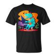 Dinosauro Musicale Che Suona Il Pianoforte Dinosauro Per Bambini Pianosauro Maglietta