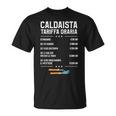 Divertente Caldaista Tariffa Oraria Regalo Per Una Caldaia Maglietta