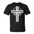 Divertente Regalo Per Il 33° Compleanno Cristiano I Survived Jesus 33 Anni Maglietta