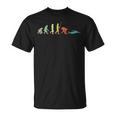 Divertido Natación Evolución Entrenador Nadadores Camiseta unisex