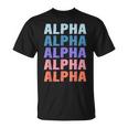 Divertido Regalo Nombre Alfa Personalizado Primer Nombre Camiseta unisex