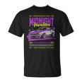 Donna Cool Retrointage Giapponese Jdm Tokyo Giappone Drift Race Car Con Collo A Maglietta