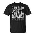 Donna O Mi Alzo Presto O Mi Alzo Simpatica Divertente Ironica Con Collo A Maglietta