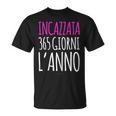 Donna Sempre Incazzata Magliette Divertenti Scritte Ironiche Maglietta