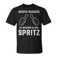 Donna Spritz Alcol Ragazza Divertente Maglietta