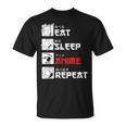 Eat Sleep Anime Repeat For Manga Fans T-Shirt