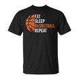 Eat Sleep Basketball Repeat Basketball Coach Sport T-Shirt