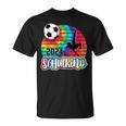 Einschulung Schulkind 2024 School Cone Boy Football Tie Dye T-Shirt