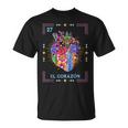 El Corazón Artistic Card Mexican Lottery Card T-Shirt