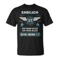 Endlich 21 Ähm Mama 21St Birthday Son Daughter S T-Shirt