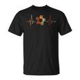 Footballer Sport Heartbeat Football T-Shirt