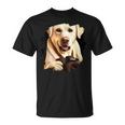 Fotografía Fotográfica Con Cámara De Fotos De Perro Labrador Retriever Camiseta unisex