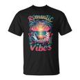 Cat Couple Summer Vibes Retro Cool Cat Romantic Vibes T-Shirt