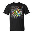 Fusione Puzzle Cuboelocità Cuber Fisica Matematica Gioco 80 Retro Maglietta