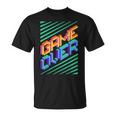 Game Over Iintage Retro Console Ps5 Gaming T-Shirt