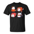 Gatto Persiano Sushi Camicia Sushi Roll Stampa Sushi Maglietta