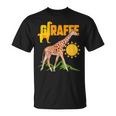 Giraffa Gentile Animale Zoo Carino Semplice Unico Maglietta