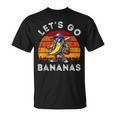 Lets Go Bananas Banana Playing Baseball Baseball Player Fun T-Shirt