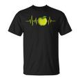 Green Apple Fruit Heartbeat Ecgegan T-Shirt