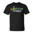 Groom Squad Regenbogen-Flagge Pride Lgbtq Hochzeit Party Stolz T-Shirt