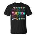 Groovy Maestra Spanish Teacher Welcome Back To School T-Shirt