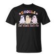 Halloween Ghouls Just Wanna Have Fun Dancing Ghost Retro T-Shirt