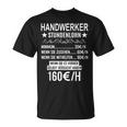 Handwerker Stundenlohn Profession Saying Handwerker S T-Shirt