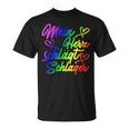 My Heart Beats Schlager Lgbtq Pride Gay Lesbian Queer T-Shirt