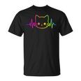 Heartbeat Cat Pour Hommes Et S Enfants Chatons Amoureux Des Chats Drôles Et Mignons T-Shirt