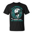 Hockey Sobre Hielo Soy Un Niño De Hockey Como Un Niño Normal Pero Mucho Más Fresco Camiseta unisex