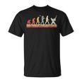 Human Evolution Guitar Band Moon Chitarristaintage Maglietta