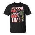 Hurra Der Lauch Wird 18 18Th Birthday 18Th Honourful Fun T-Shirt