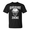 With 'Ich Hör Dich Nicht Ich Zocke Skull T-Shirt