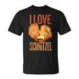 'Ich Liebe Schnitzel Für Wiener Schnitzelfresser' T-Shirt