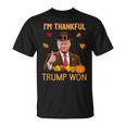 I'm Thankful Trump Won Thanksgiving Turkey Fall Women T-Shirt I'm Thankful Trump Won Thanksgiving Turkey Fall Women T-Shirt