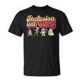 Inclusion Isn't Scary Halloween Ghost Mummy Sped Teacher T-Shirt