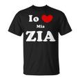 Io Amo Mia Zia Italiano Zia Amore Maglietta