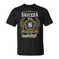 It's A Sauceda Thing You Wouldn't Understand Personalized Last Name Sauceda Family Crest Coat Of Arm T-Shirt