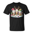 Jolie Glace De Noël Père Noël Renne Elfe Pour S Hommes Enfants T-Shirt