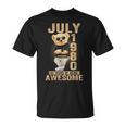 July 44Th Birthday 1980 Awesome Teddy Bear T-Shirt