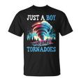 Juste Un Garçon Qui Aime Les Tornades La Météorologie Et Le Chasseur De Tempêtes T-Shirt
