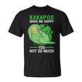 Kakapos Machen Glücklich New Zealand Flying Kakapo T-Shirt